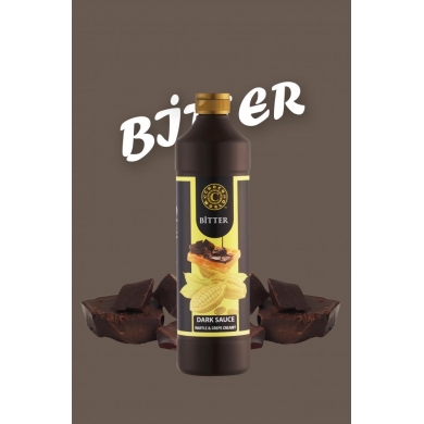 Bitter Çikolatalı Waffle Sosu (800gr))