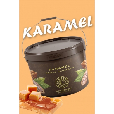 Chocoworld Karamel Waffle Çikolatası
